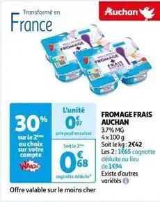 Auchan - fromage frais