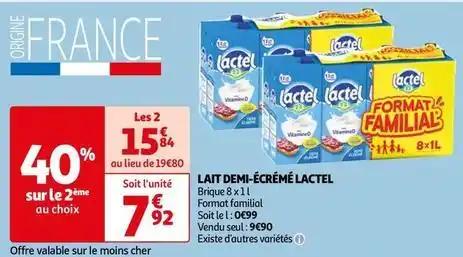 Lactel - lait demi-écrémé