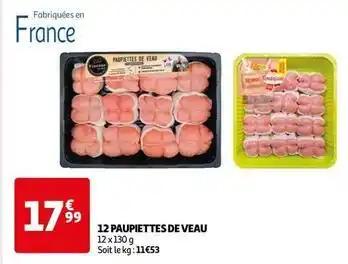 12 paupiettes de veau