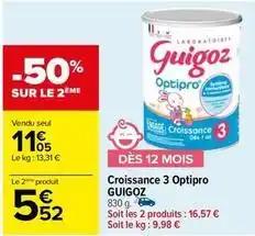 Lait de croissance