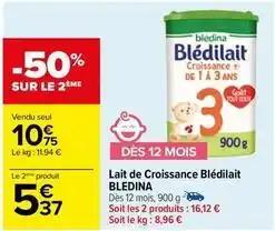 Lait de croissance