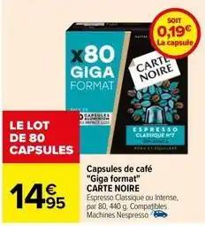 Capsules de café