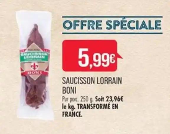 SAUCISSON LORRAIN BONI