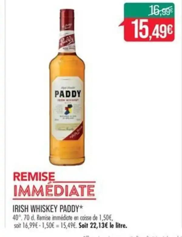 IRISH WHISKEY PADDY*