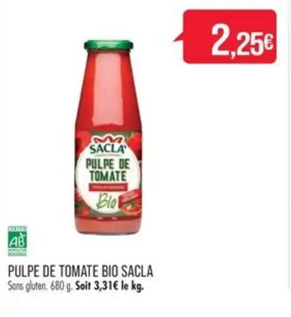 PULPE DE TOMATE BIO SACLA