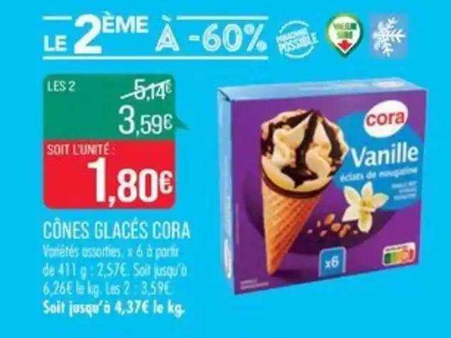 CÔNES GLACÉS CORA