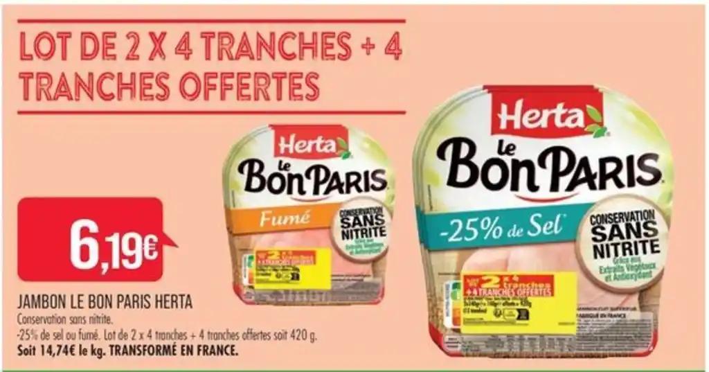 JAMBON LE BON PARIS HERTA
