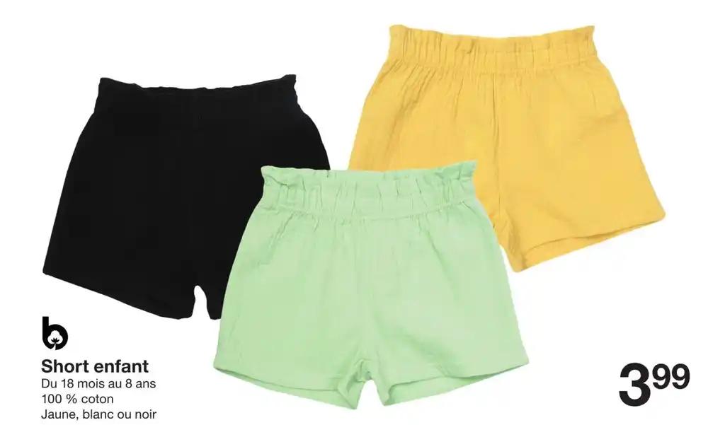 Short enfant