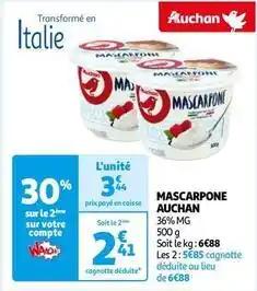 Auchan - mascarpone