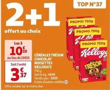 Kellogg's - céréales tresor chocolat noisettes