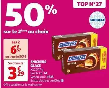 Snickers - glace