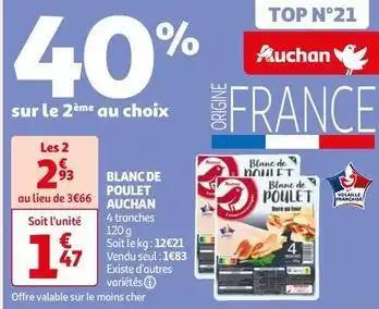 Auchan - blanc de poulet