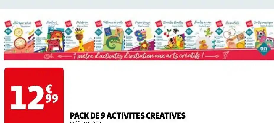 PACK DE 9 ACTIVITES CREATIVES