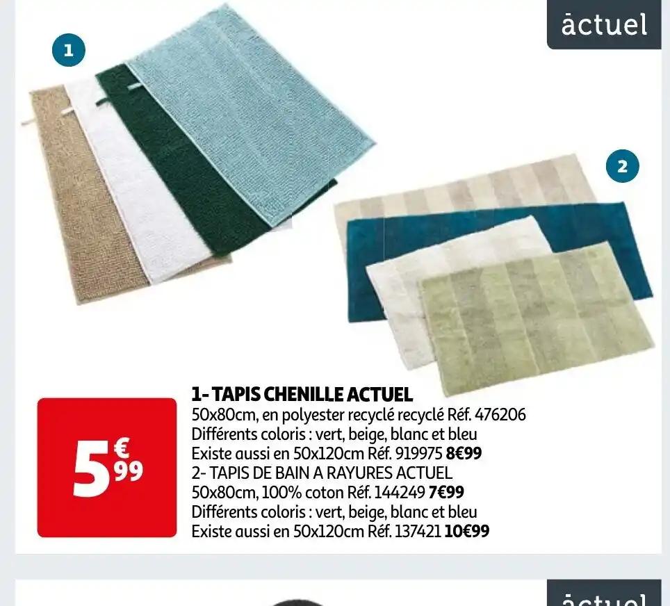 1- TAPIS CHENILLE ACTUEL