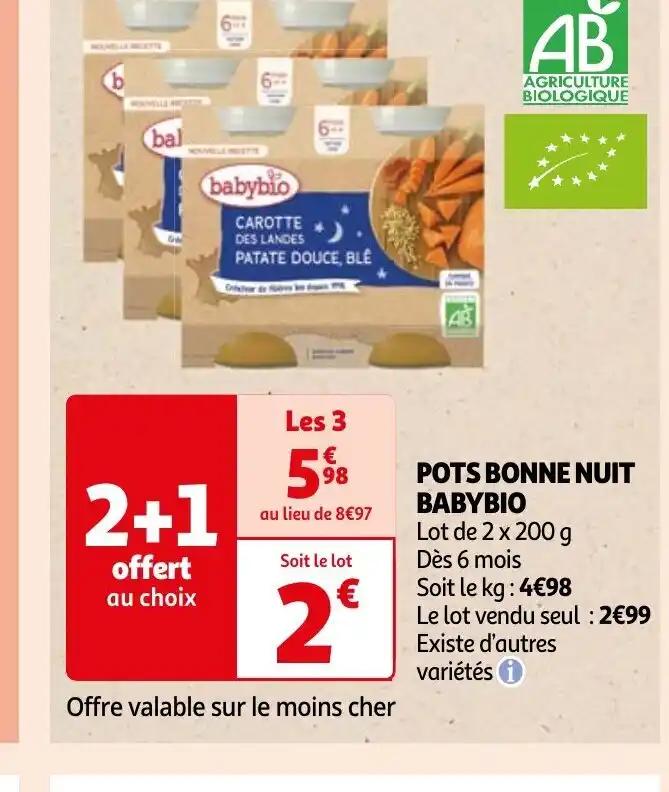 POTS BONNE NUIT BABYBIO