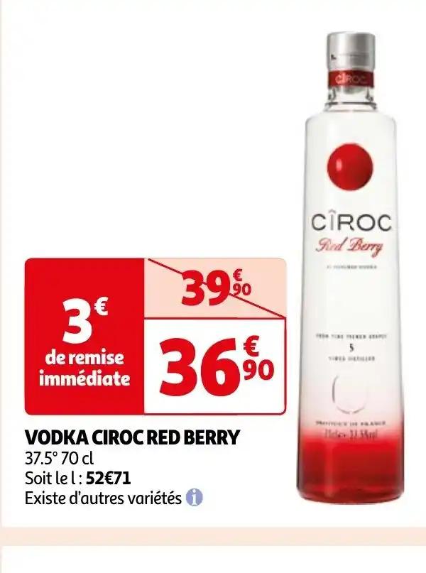 Promotion Exclusives de Vodka cîroc : Découvrez l'Offre incontournable