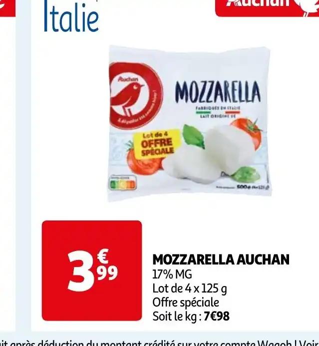 MOZZARELLA AUCHAN