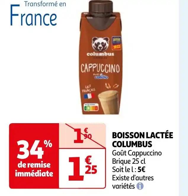 BOISSON LACTÉE COLUMBUS