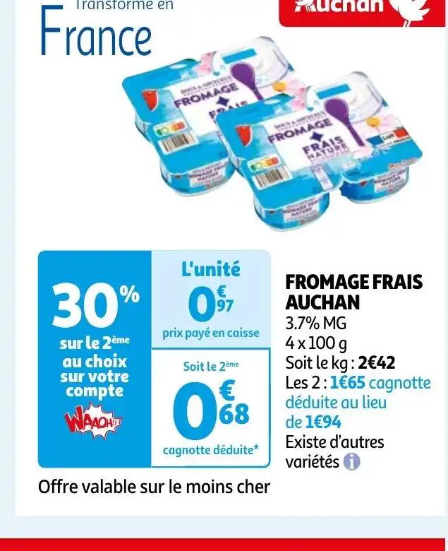 FROMAGE FRAIS AUCHAN