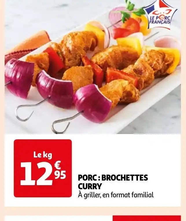 PORC: BROCHETTES CURRY
