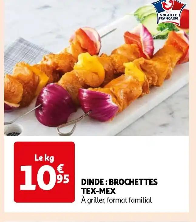 DINDE: BROCHETTES TEX-MEX