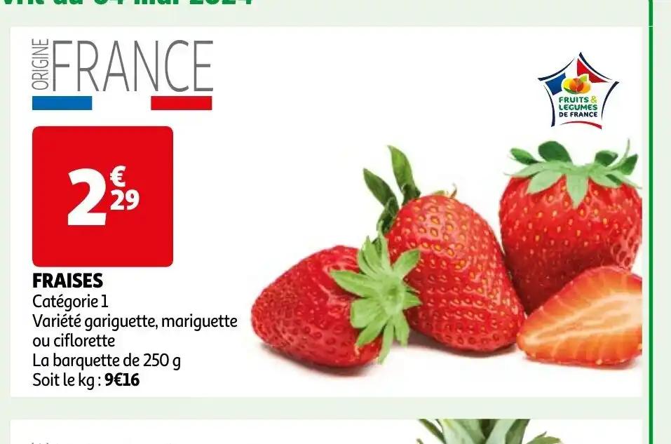 FRAISES Catégorie 1