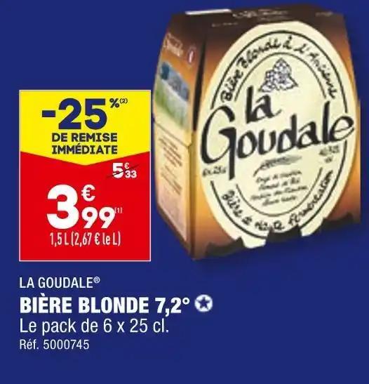 LA GOUDALE BIÈRE BLONDE 7,2°