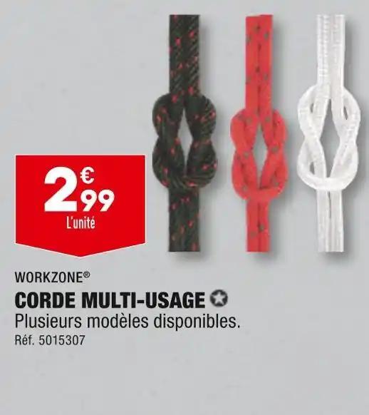 WORKZONE CORDE MULTI-USAGE