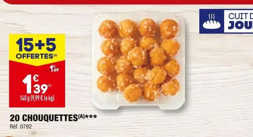 20 CHOUQUETTES