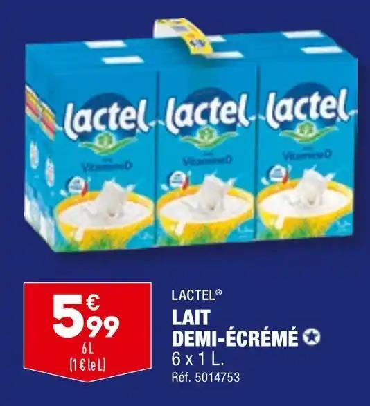 LACTEL LAIT DEMI-ÉCRÉMÉ
