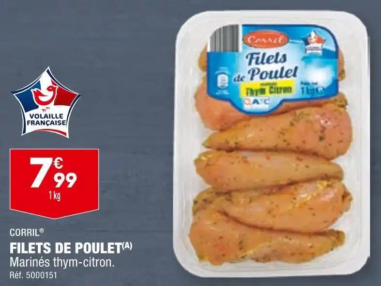 CORRIL FILETS DE POULET