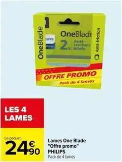 Philips - lames one blade offre promo