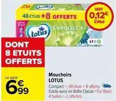 Lotus - mouchoirs