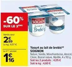 Soignon - yaourt au lait de brebis