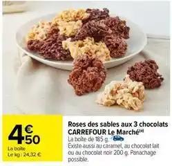 Carrefour - roses des sables aux 3 chocolats le marché