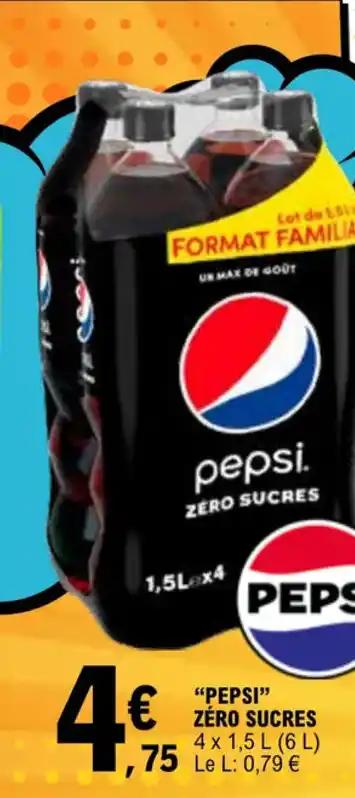 "PEPSI" ZÉRO SUCRES