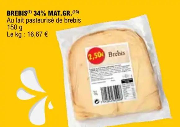 BREBIS (1) 34% MAT.GR.(13)