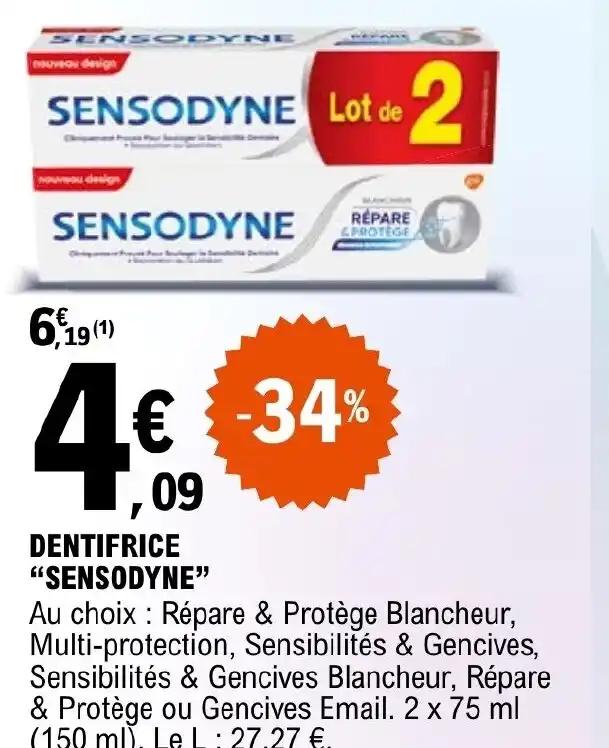 DENTIFRICE "SENSODYNE"