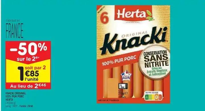 Herta - knacki original 100% pur porc