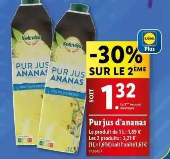 Solevita - pur jus d'ananas