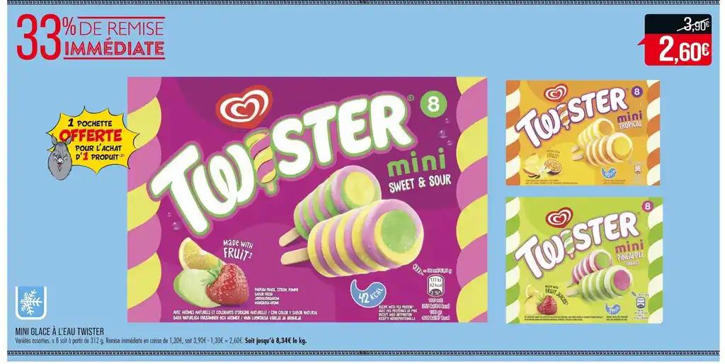 TWISTER MINI GLACE À L’EAU