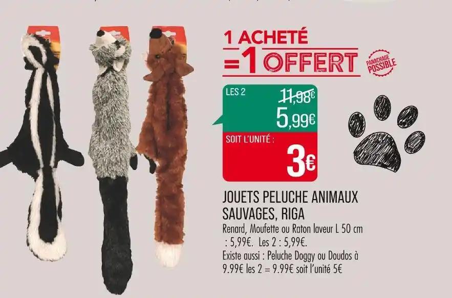 RIGA JOUETS PELUCHE ANIMAUX SAUVAGES