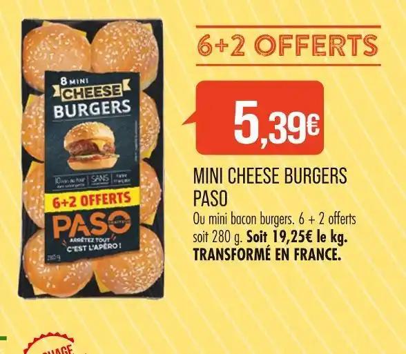 PASO MINI CHEESE BURGERS