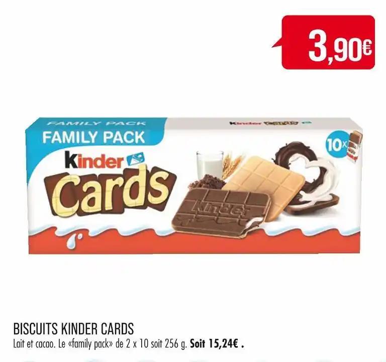 KINDER CARDS BISCUITS