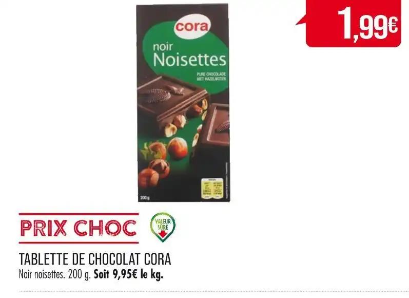 CORA TABLETTE DE CHOCOLAT