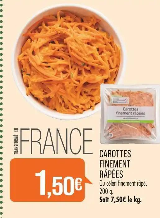 CAROTTES FINEMENT RÂPÉES