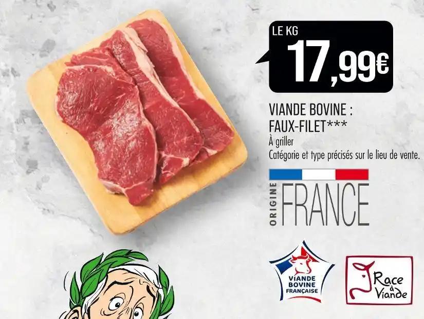 VIANDE BOVINE : FAUX-FILET