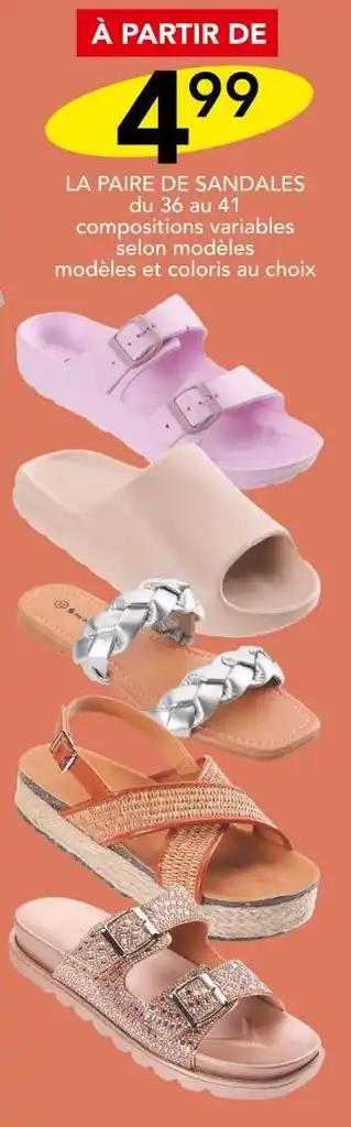 LA PAIRE DE SANDALES