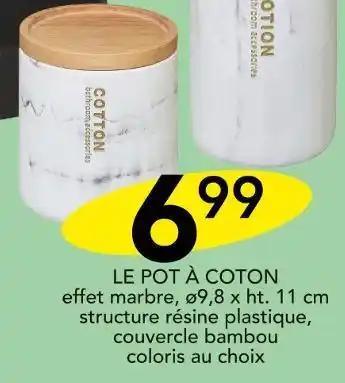 LE POT À COTON