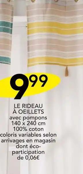 LE RIDEAU À OEILLETS